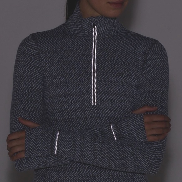 lululemon athletica Tops - Lululemon Outrun 1/2 Zip Hazy Heather